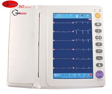 デジタル12チャンネル大型グラフィックLCDスクリーンECG